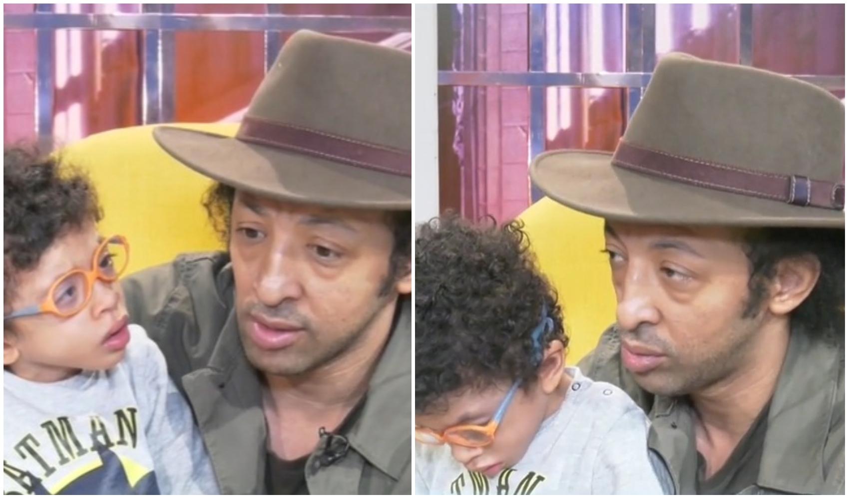 colaj foto cu kamara si leon, fiul sau