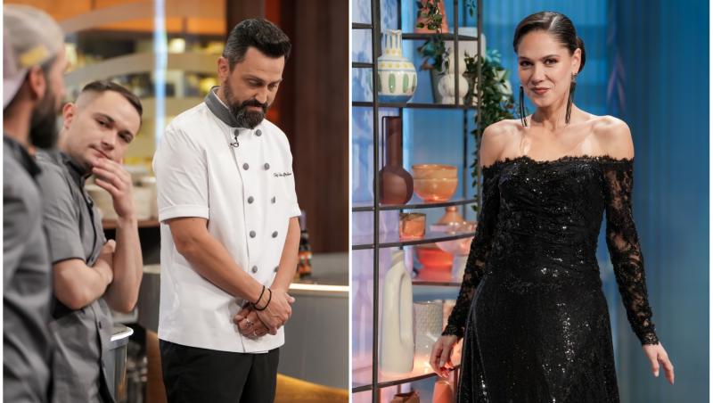 colaj foto cu chef orlando zaharia si petrică drelciuc si irina fodor la chefi la cutite