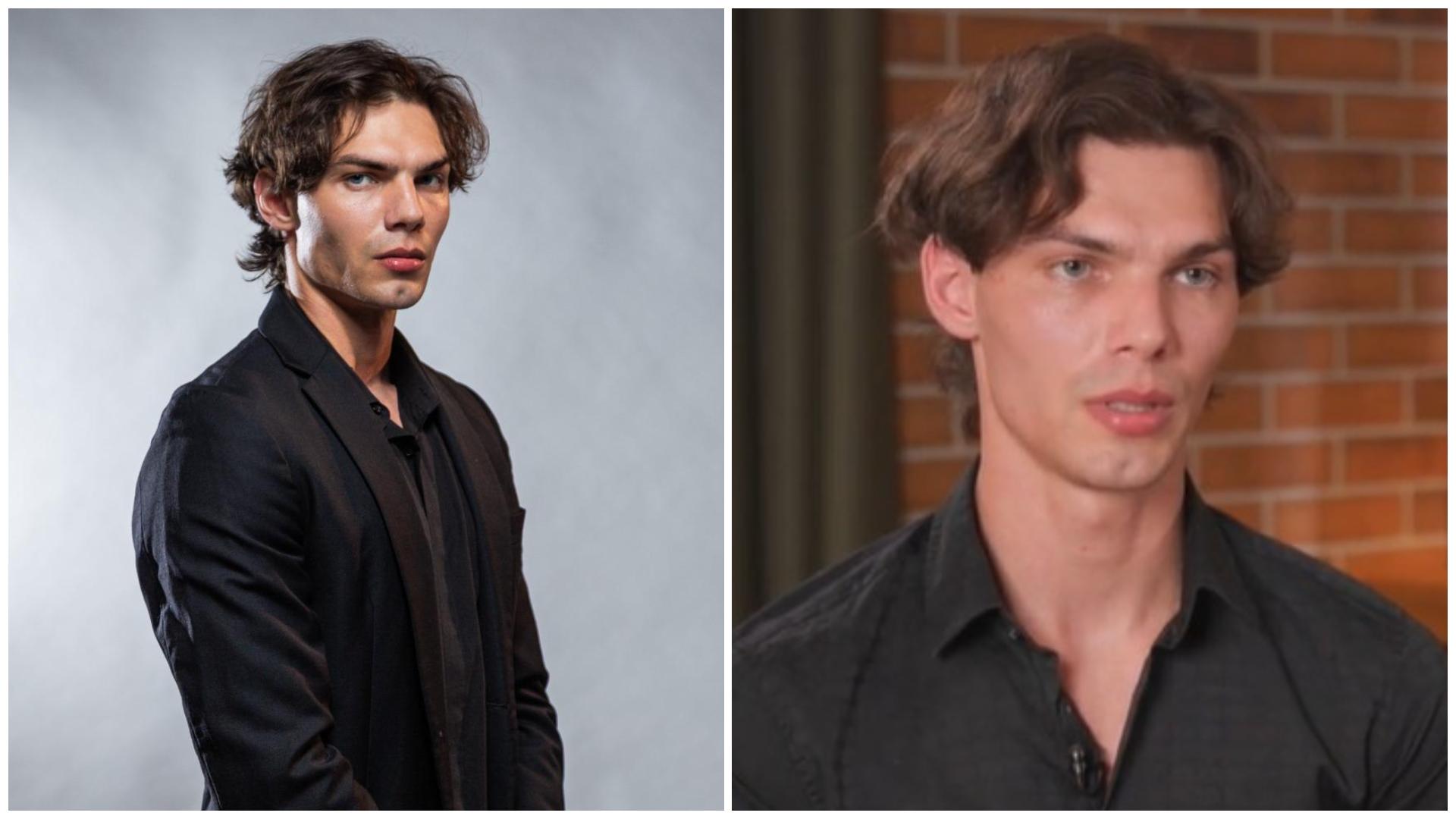 Colaj cu Denis în două ipostaze diferite