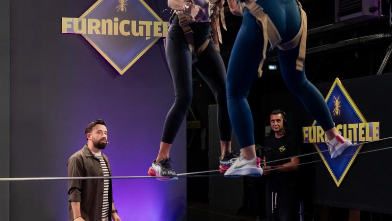 „Furnicuțele”, invitată Diana Matei. Ipostaze rare cu Denise Rifai, în haine de sală, la proba de echilibru pe sârmă