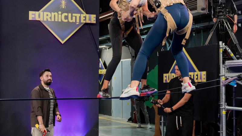 „Furnicuțele”, invitată Diana Matei. Ipostaze rare cu Denise Rifai, în haine de sală, la proba de echilibru pe sârmă