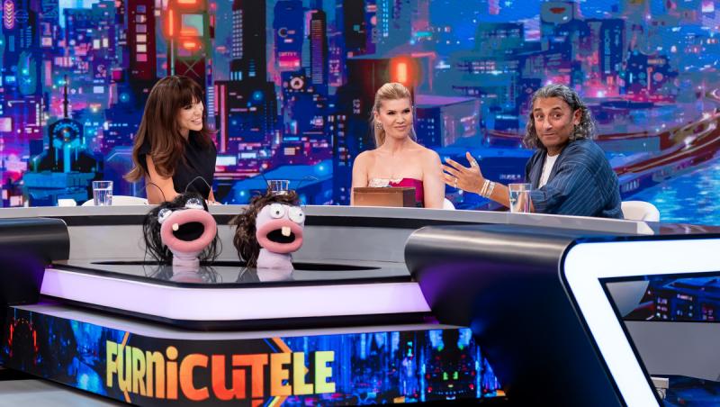 „Furnicuțele”, invitată Diana Matei. Ipostaze rare cu Denise Rifai, în haine de sală, la proba de echilibru pe sârmă