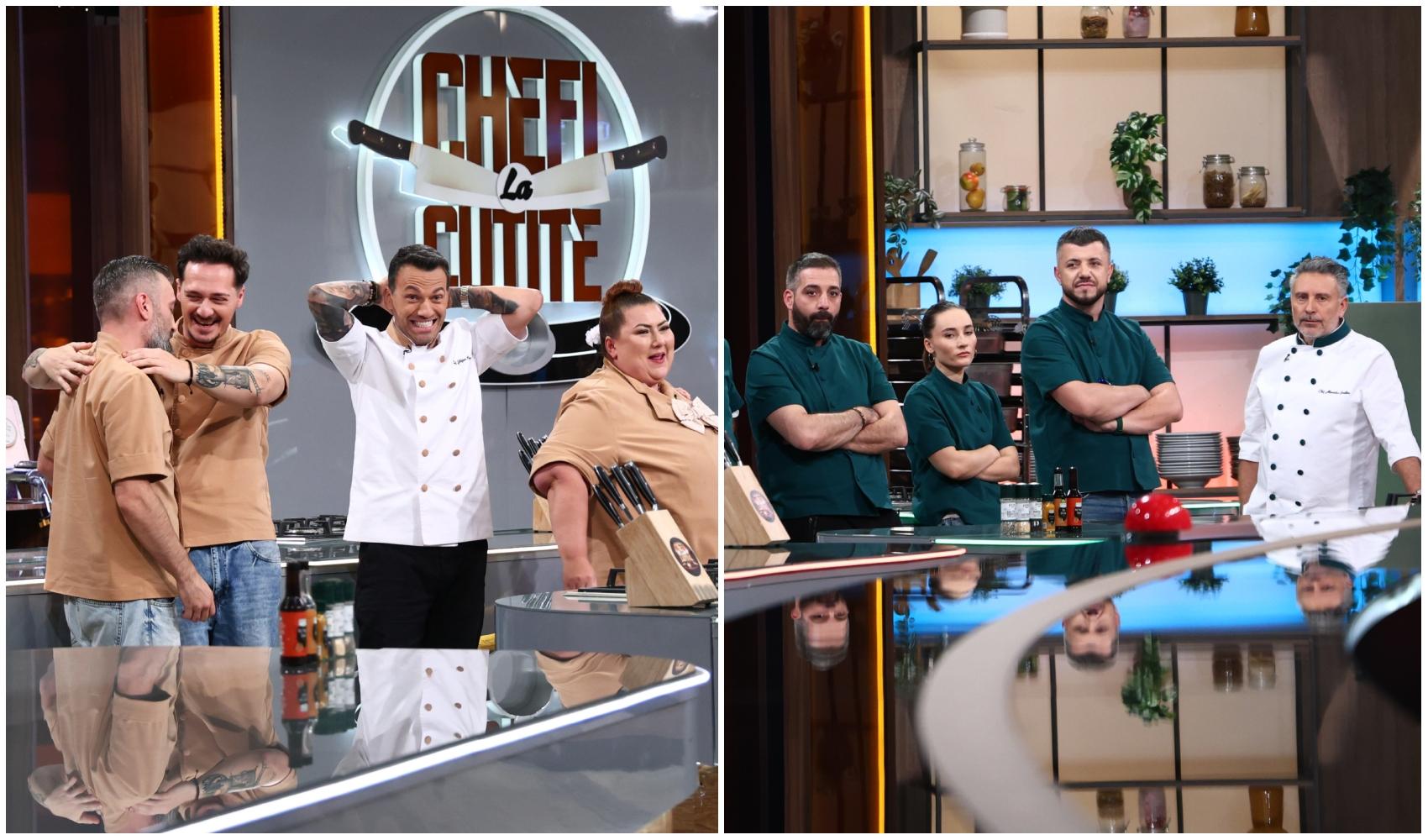 colaj foto cu echipa bej si echipa verde de la chefi la cutite sezonul 17