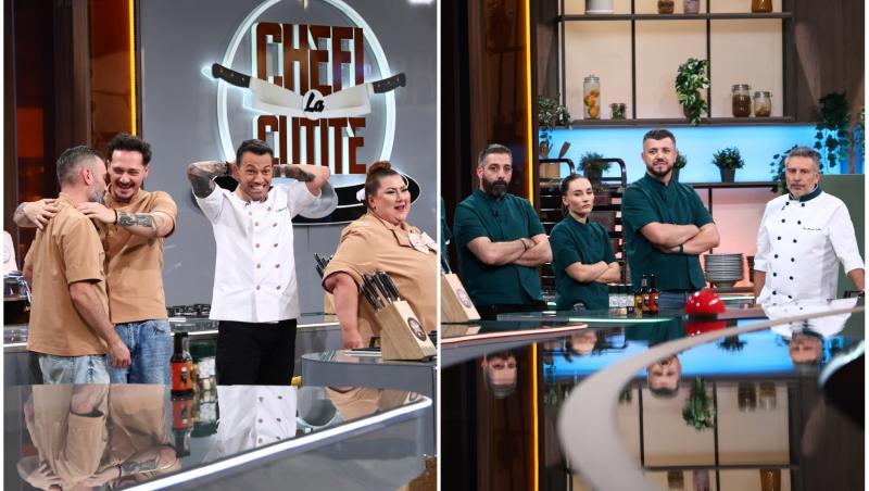 colaj foto cu echipa bej si echipa verde de la chefi la cutite sezonul 17
