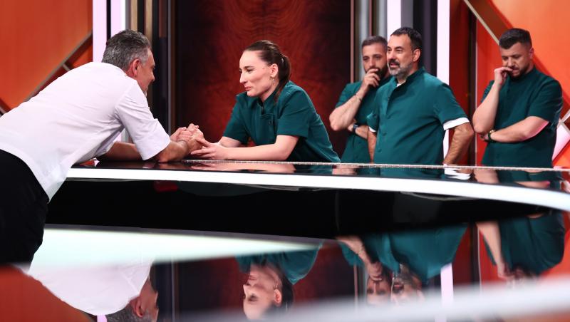 Chefi la cuțite, 21 aprilie 2026. Ce concurent a fost eliminat. Echipa bej a pierdut un om. Ce au zis jurații