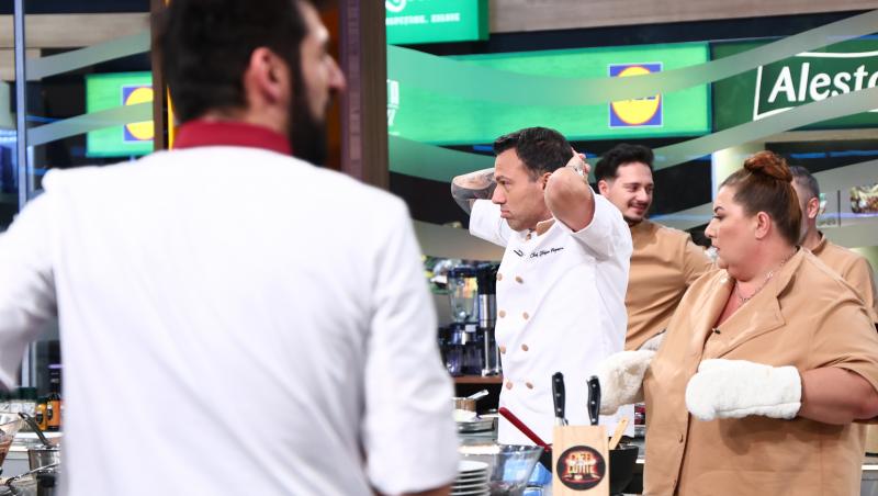 Chefi la cuțite, 22 aprilie 2026. Chef Alexandru Sautner a folosit o amuletă, urmat apoi de Chef Richard Abou Zaki