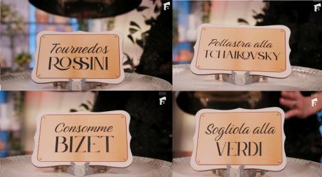 Preparate inspirate din operele unor compozitori la Chefi la cuțite. Vinul de &icirc;nsoțire care se potrivește perfect