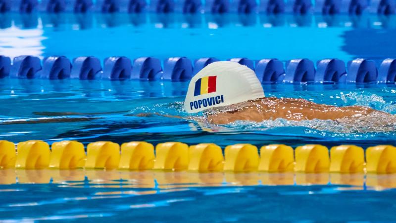 David Popovici a câștigat medalia de aur la Campionatele Naționale de natație din 2026. Prima competiție oficială din acest an