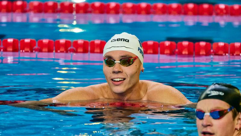 David Popovici a câștigat medalia de aur la Campionatele Naționale de natație din 2026. Prima competiție oficială din acest an