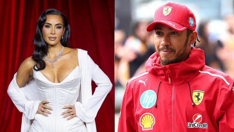 Kim Kardashian și Lewis Hamilton au fost surprinși în ipostaze tandre în timpul unei escapade romantice pe o plajă din Malibu.