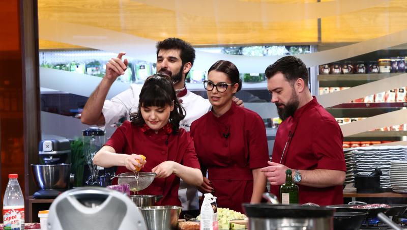 Chefi la cuțite, 27 aprilie 2026. Bianca Podosu, trimisă de chef Richard la bancul echipei bej. De ce a plâns