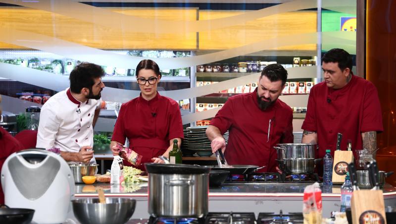 Chefi la cuțite, 27 aprilie 2026. Bianca Podosu, trimisă de chef Richard la bancul echipei bej. De ce a plâns