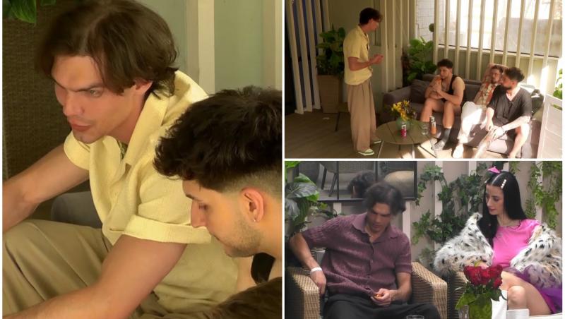 colaj foto cu denis, raluca si alti concurenti din casa mireasa sezonul 13