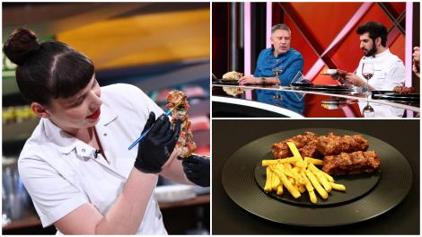 Chefi la cuțite, 6 aprilie 2026. Simina Baciu i-a surprins pe chefi cu torturile ei &icirc;n formă de mici, frigărui, burger și shaorma