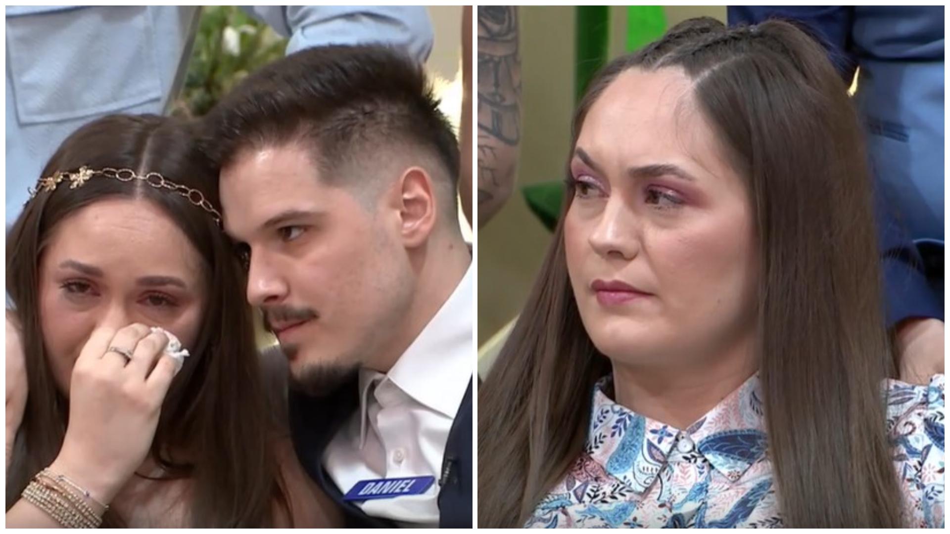 Colaj cu Claudia de la Mireasa în două ipostaze diferite