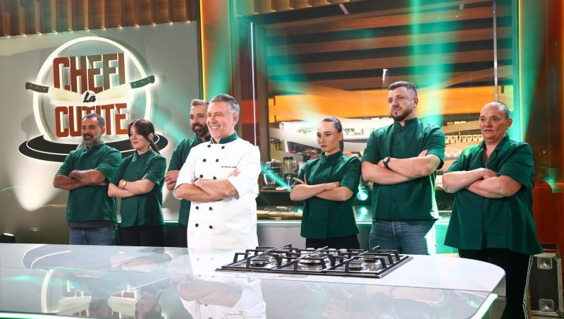 Chefi la cuțite, 8 aprilie 2026. Cine sunt concurenții din echipa lui Chef Alexandru Sautner. Ei poartă tunica verde în sezonul 17