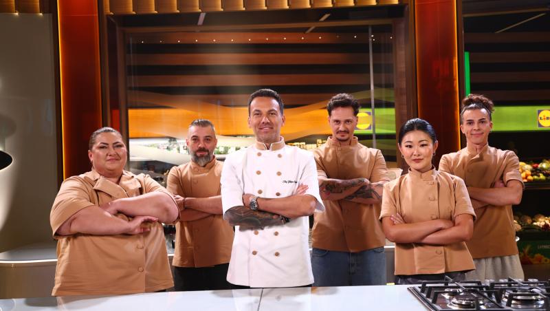 Chefi la cuțite, 8 aprilie 2026. Cine sunt concurenții din echipa lui Chef Ștefan Popescu. Ei poartă tunica bej în sezonul 17