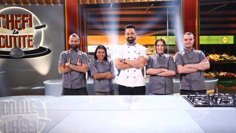 Chefi la cuțite, 8 aprilie 2026. Cine sunt concurenții din echipa lui Chef Orlando Zaharia. Ei poartă tunica gri în sezonul 17