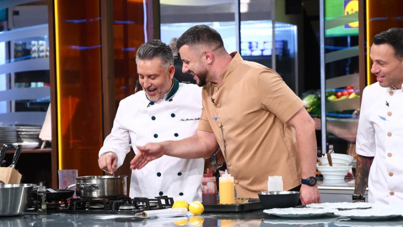 Chefi la cuțite, 11 mai 2026. Echipa verde a primit o sancțiune în premieră, după ce chef Sautner a încălcat regulamentul