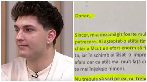 Mireasa, sezon 13. Dorian, &icirc;n lacrimi! Ce scrisoare a primit de la familie: &bdquo;Au dat cu mine de păm&acirc;nt!&rdquo;