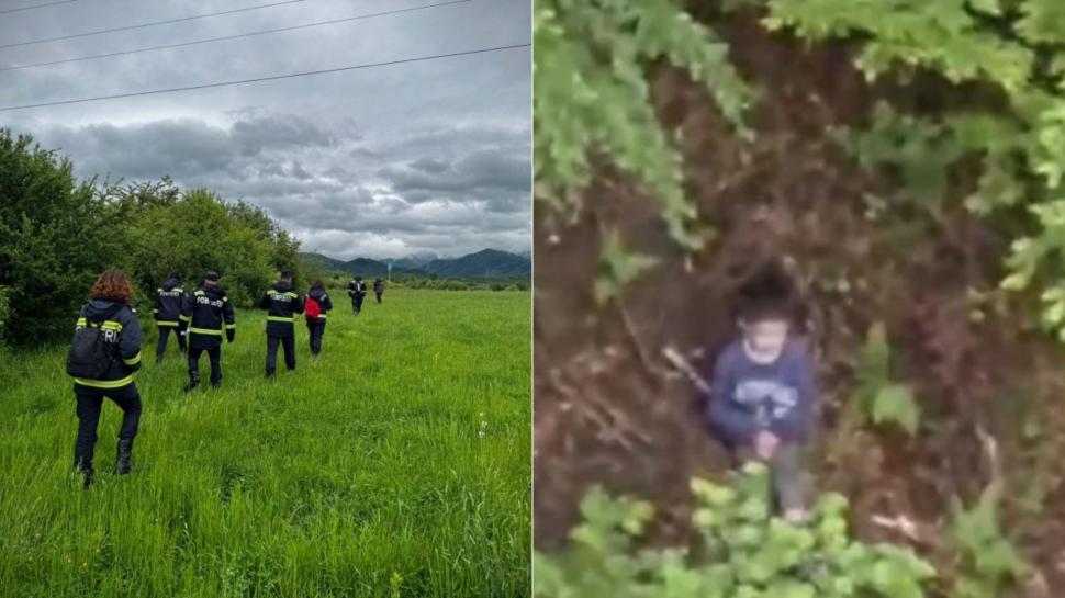 Primul răsfăț al băiețelului pierdut și căutat de autoritățile din Sibiu. Ce a m&acirc;ncat micuțul după ce a fost salvat