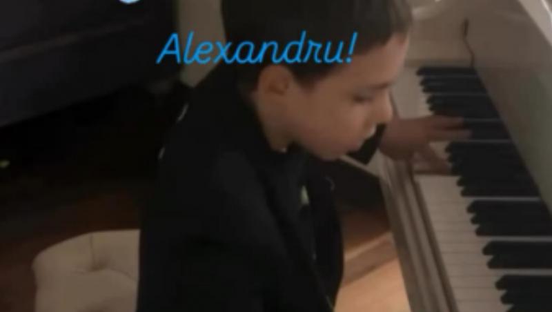 Imagini de la ziua fiului cel mic al lui Ștefan Bănică. Alexandru Bănică a împlinit 7 ani. Cum l-a surprins mama lui 