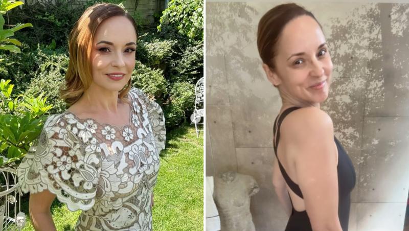 Andreea Marin, așa cum rar ți-e dat să o vezi! Vedeta a &icirc;mbrăcat o salopetă mulată și s-a afișat fără machiaj