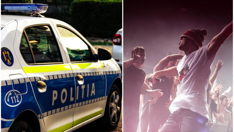 colaj foto cu politia romana max korzh la concert