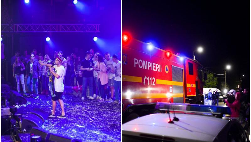 colaj foto cu max korzh si masina de pompieri