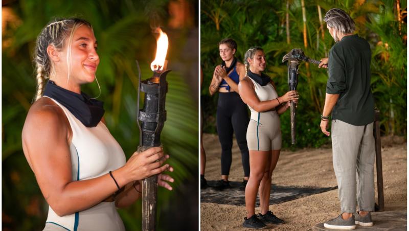 colaj foto cu maria dumitru, concurentă la survivor