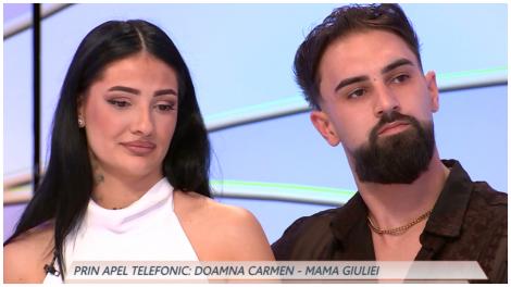 Mireasa, sezon 13. Părinții Giuliei au intervenit &icirc;n direct, după ce au apărut imagini cu ea sărut&acirc;nd o fată