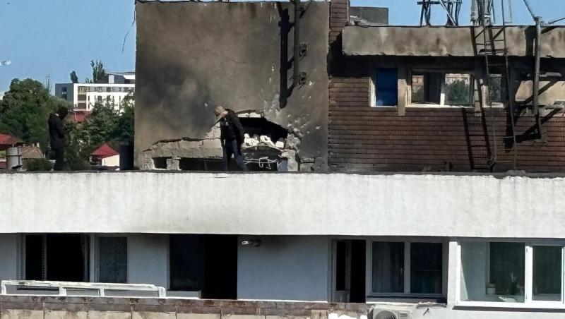 O dronă rusească a lovit un bloc din Galați. Ce explicație a dat MApN. De ce nu a doborât-o: „Timpul a fost extrem de scurt”