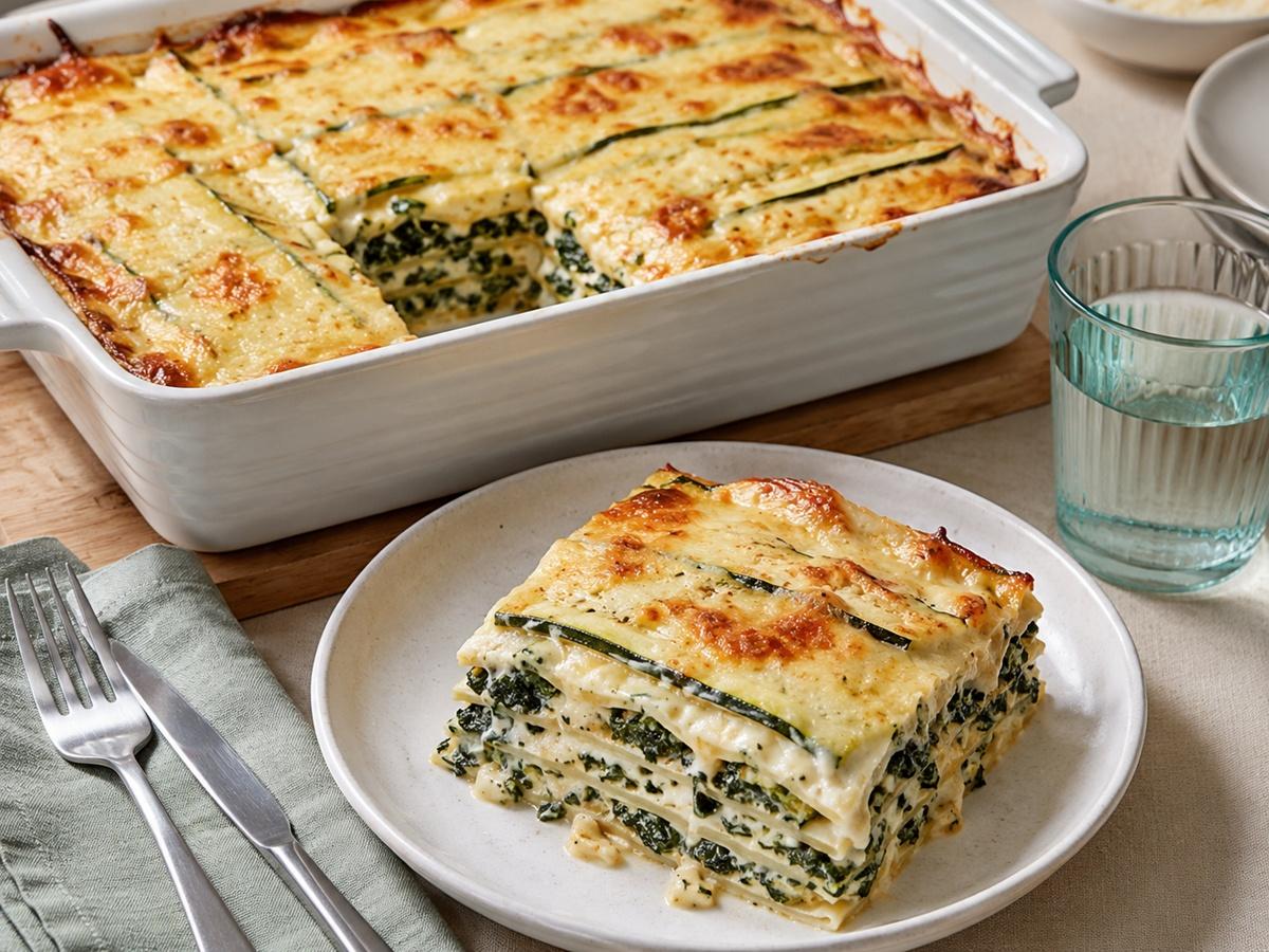 Lasagna cu spanac. Rețeta unui preparat italian bogat, aromat și surprinzător de elegant