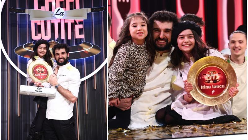 colaj foto cu Irina Iancu și CHef Richard Abou Zaki la chefi la cuțite