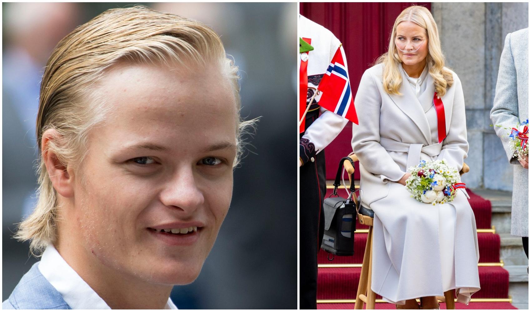 colaj foto cu Marius Borg Høiby si mama sa, printesa moștenitoare a Norvegiei, pe nme Mette Marit