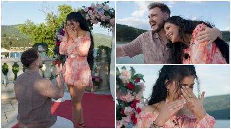 Mireasa, sezon 13. Imagini de la logodna lui Sebastian cu Amalia. Cum a cerut-o t&acirc;nărul &icirc;n căsătorie pe aleasa inimii lui
