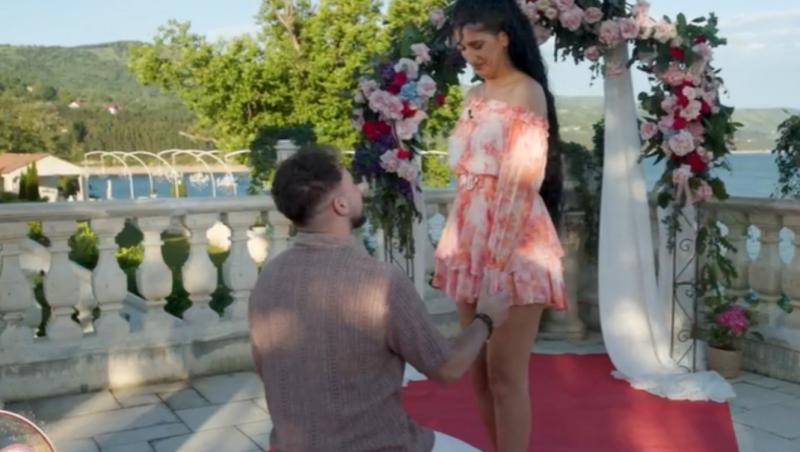 Mireasa, sezon 13. Imagini de la logodna lui Sebastian cu Amalia. Cum a cerut-o tânărul în căsătorie pe aleasa inimii lui