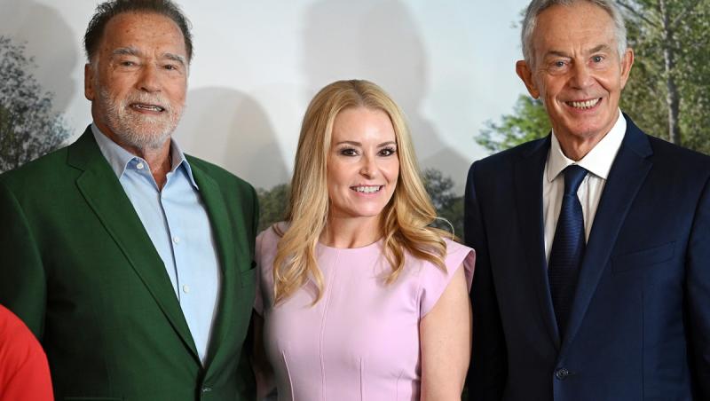 Arnold Schwarzenegger, pe covorul roșu, cu iubita sa, 2025, pentru a ilustra Imagini rare cu iubita lui Arnold Schwarzenegger, mai t&acirc;nără cu 27 de ani