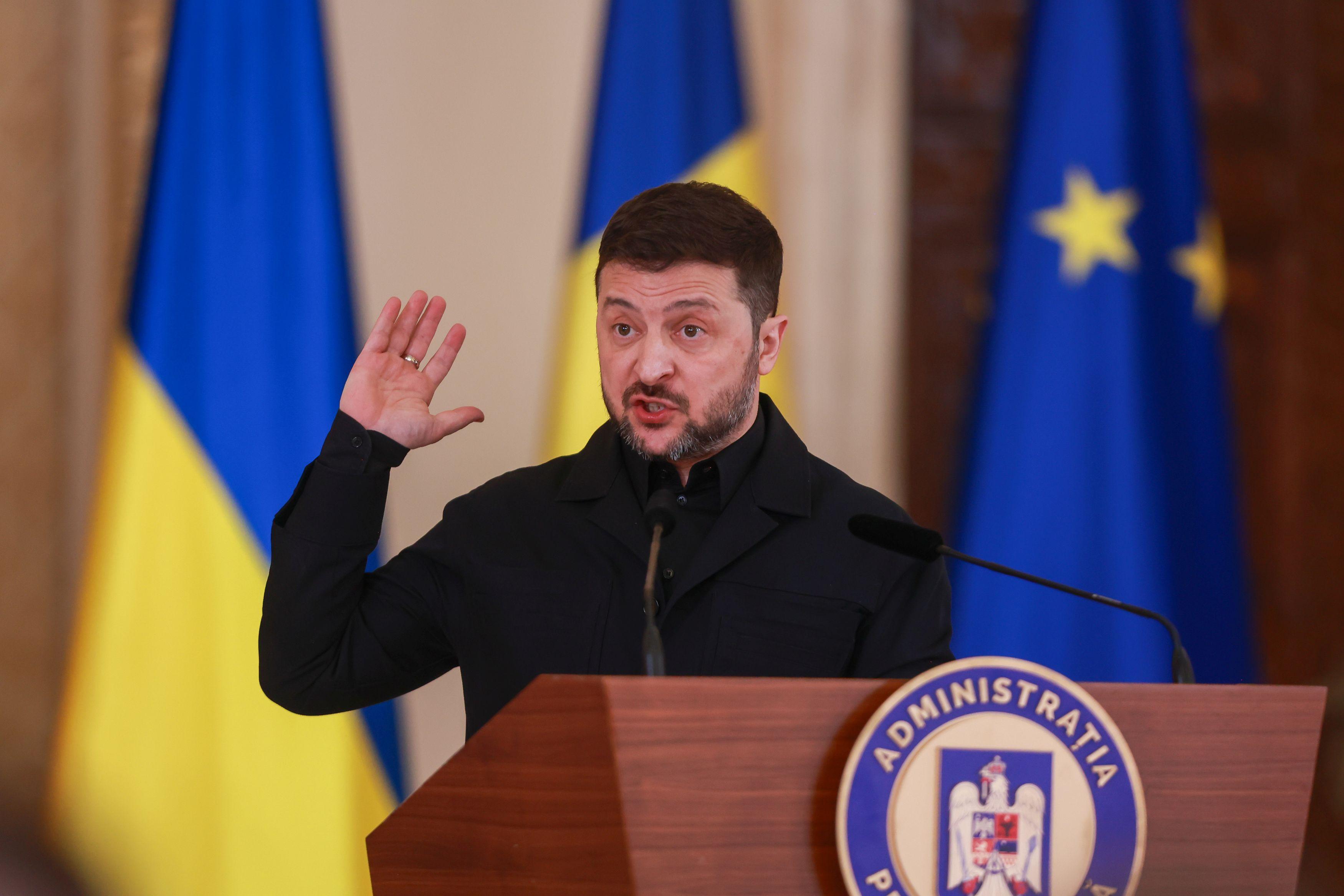 Volodimir Zelenski in romania