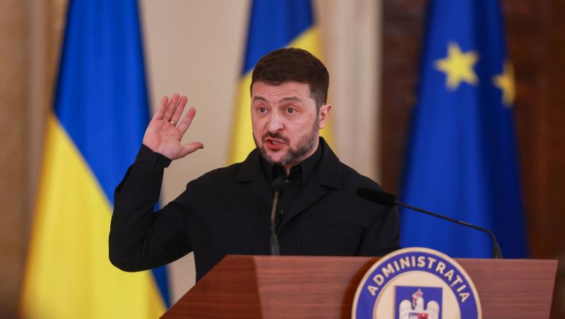 Volodimir Zelenski in romania