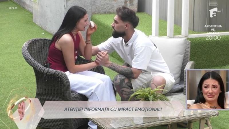 Mireasa, sezon 13. Cum a reacționat Alexandru când a aflat că Giulia a pierdut sarcina! Mama concurentului, reacție neașteptată