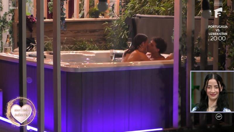 Mireasa, sezon 13. Scene fierbinți în jacuzzi! Denis și Bianca au petrecut momente romantice. Ce au surprins camerele de filmat