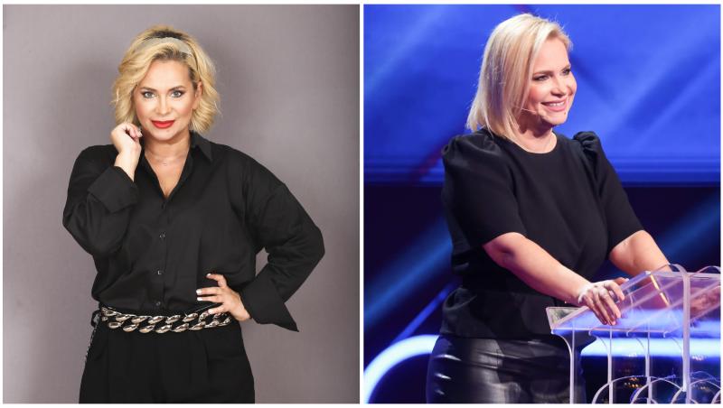 Colaj cu Paula Chirilă &icirc;n două ipostaze diferite la emisiuni diferite