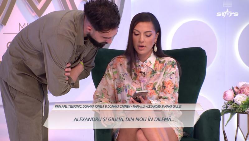 Mireasa, sezon 13. Mama lui Alexandru a sunat revoltată la Capricii, după imaginile cu Giulia și Sorana: „Câte verișoare ai?”