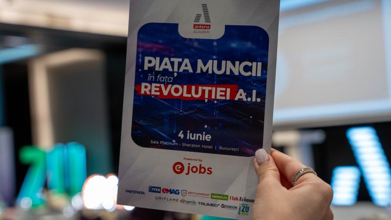 Antena Academy și Antena Group au organizat conferința „Piața muncii în fața revoluției AI”