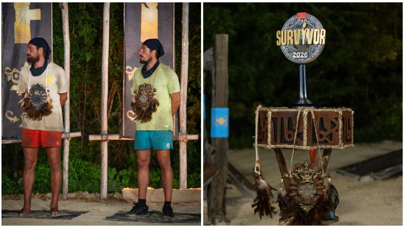 Colaj cu trofeul Survivor, Lucian Popa și Gabi Tamaș &icirc;n Finală