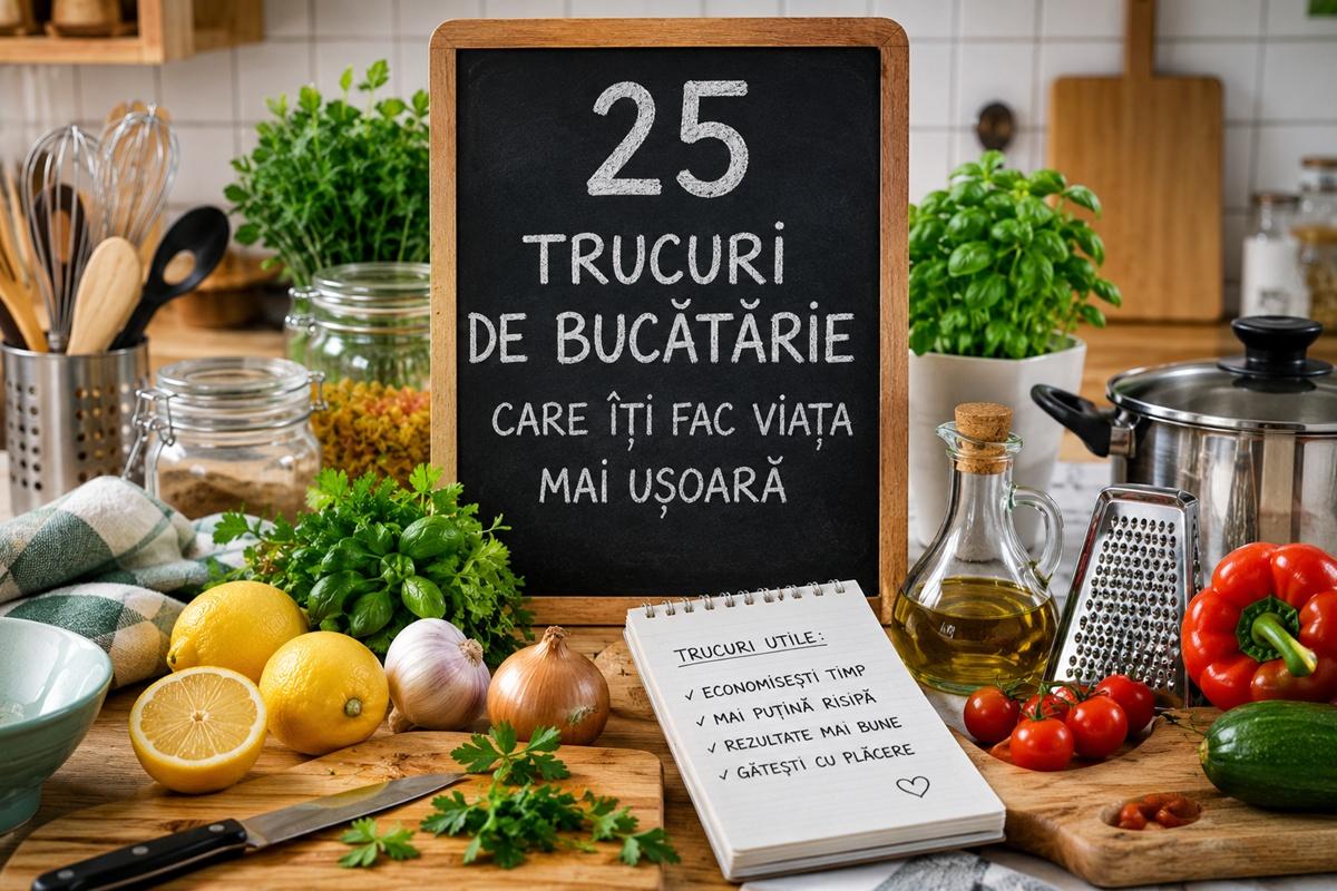 25 de trucuri de bucătărie care &icirc;ți fac viața mai ușoară și te ajută să gătești mai eficient