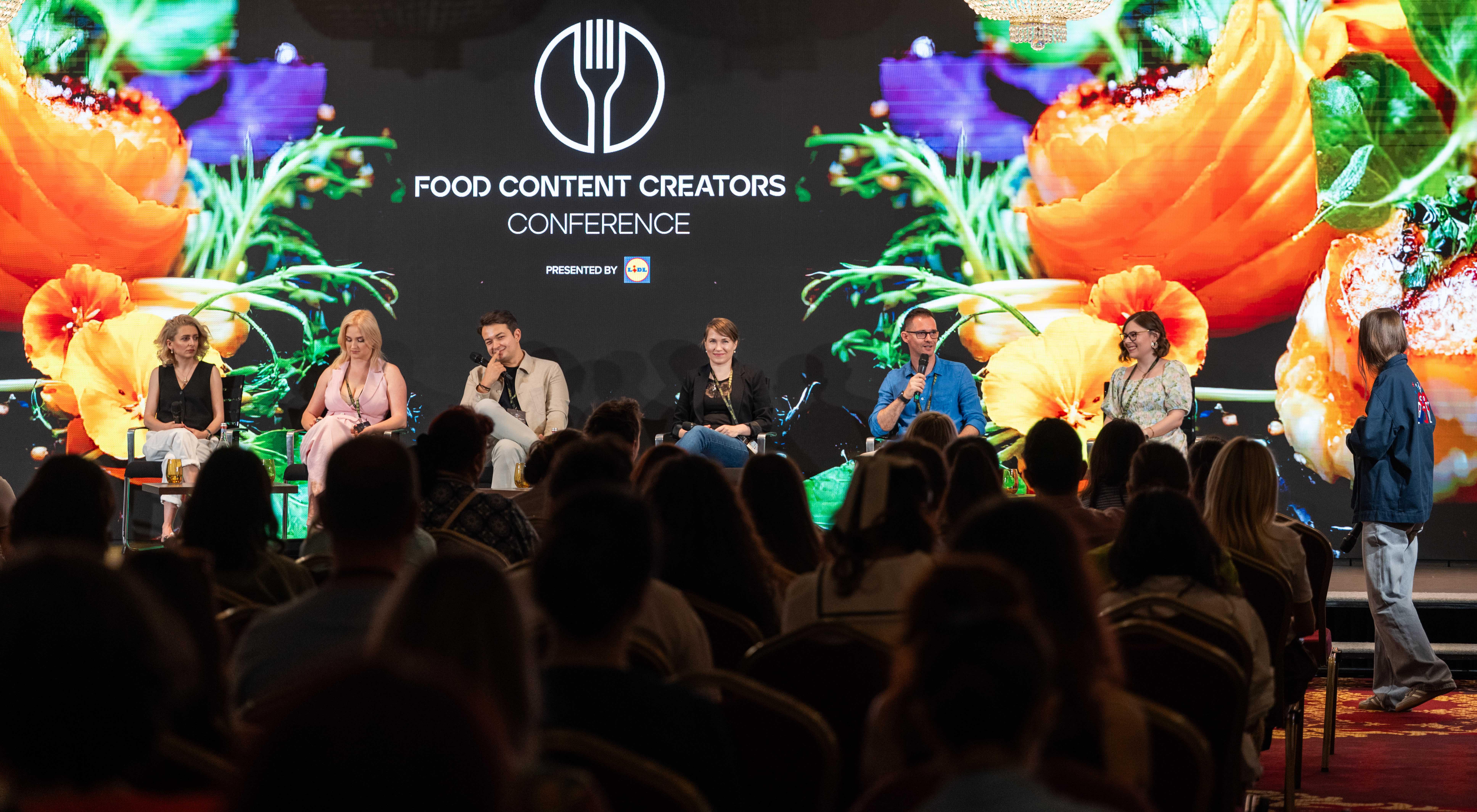 imagine de la evenimentul Food Content Creators Conference