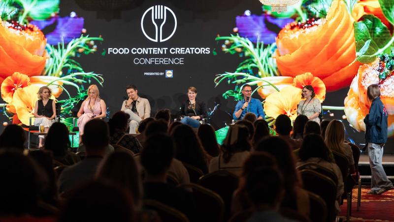 imagine de la evenimentul Food Content Creators Conference