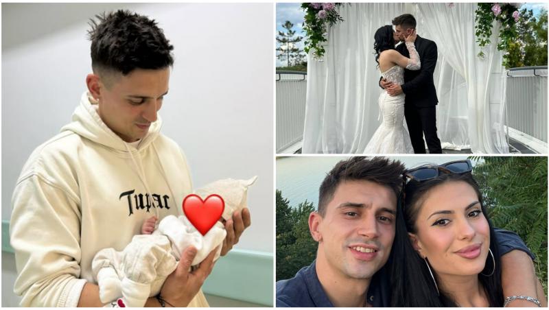 Maria și Cristian Stanciu, câștigătorii sezonului 11 Mireasa, și-au botezat fiul